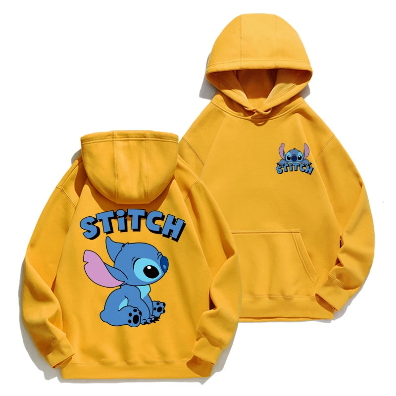 Cartoon Anime Hoodie - Loose Stitch Hoodie for Couples AutumnWinter Coat - ZOOMNSTORE