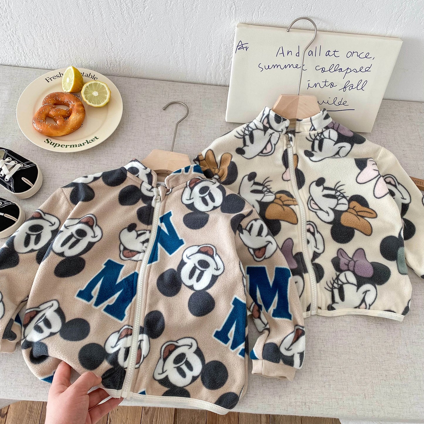 Cartoon Printed Kids Jackets - Casual Long Sleeve Outerwear for Boys Girls - ZOOMNSTORE