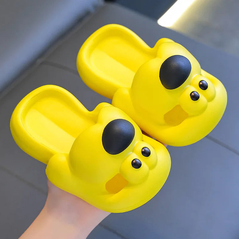 Cartoon puppy Children's Slippers Baby Indoor Flip-Flops Boys and Girls Cute Bathroom Non-slip Sense of Cloud Sandals - ZOOMNSTORE