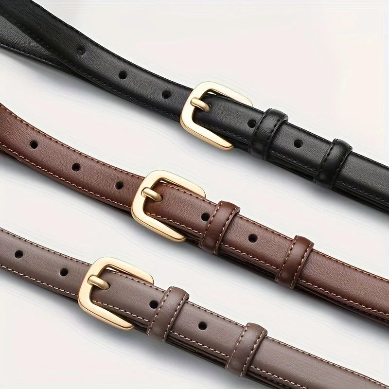 Casual Fashion Belt 2-Pack - High-End Needle Buckle Double Loop for Daily Wear - ZOOMNSTORE
