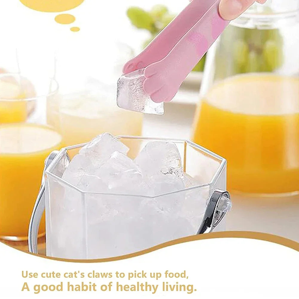 Cat Paw Food Tongs - Cute Cartoon Stainless Steel Kitchen Gadgets - ZOOMNSTORE