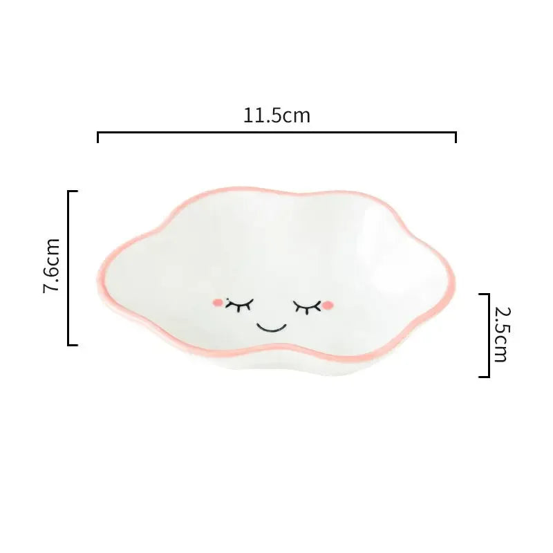 Ceramic Cloud Dipping Sauce Dish - Cute Hot Pot Seasoning Bowl - ZOOMNSTORE
