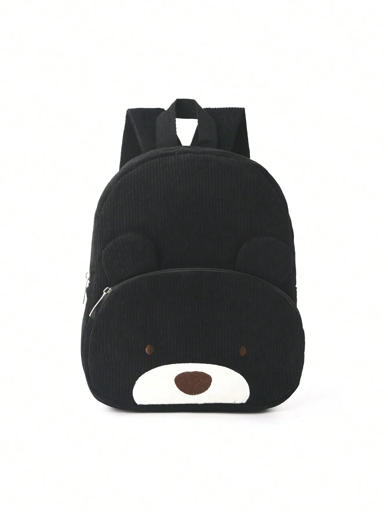 Cute Cartoon Bear Corduroy Backpack - Kids Kindergarten School Bag - ZOOMNSTORE