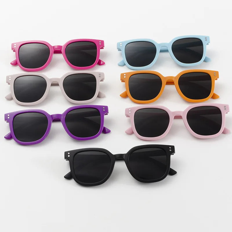 Childrens Designer Square Sunglasses - UV400 Outdoor Eyewear for Boys and Girls - ZOOMNSTORE