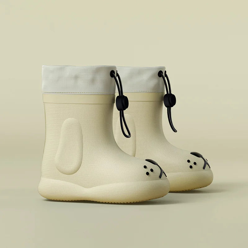 Childrens Waterproof Rain Boots - Boys and Girls EVA Safety Shoes - ZOOMNSTORE