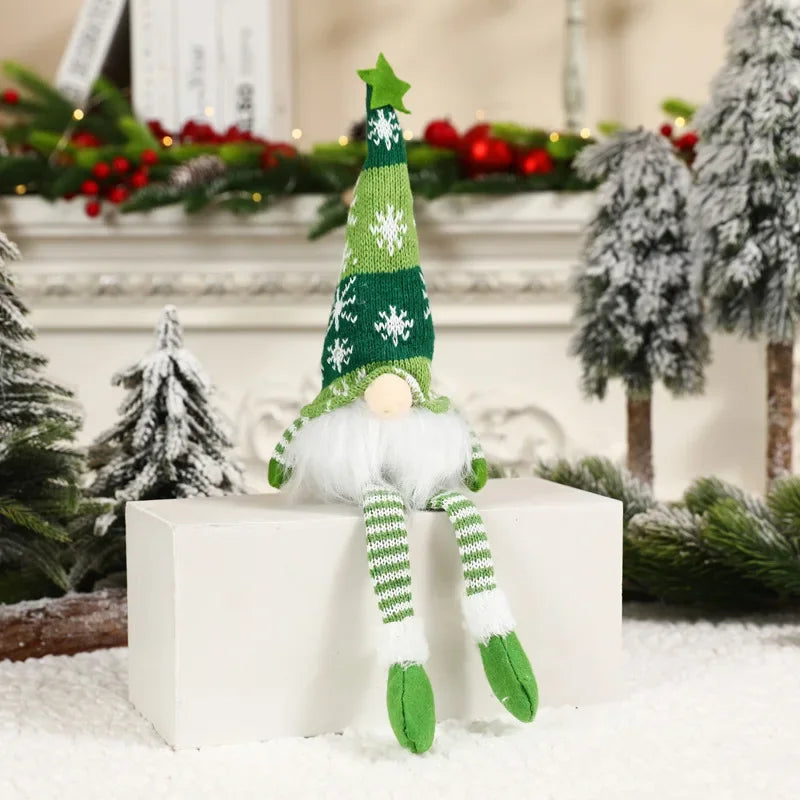 Christmas Gnome Doll Ornaments - LED Plush Tree Decorations for Kids and Home - ZOOMNSTORE
