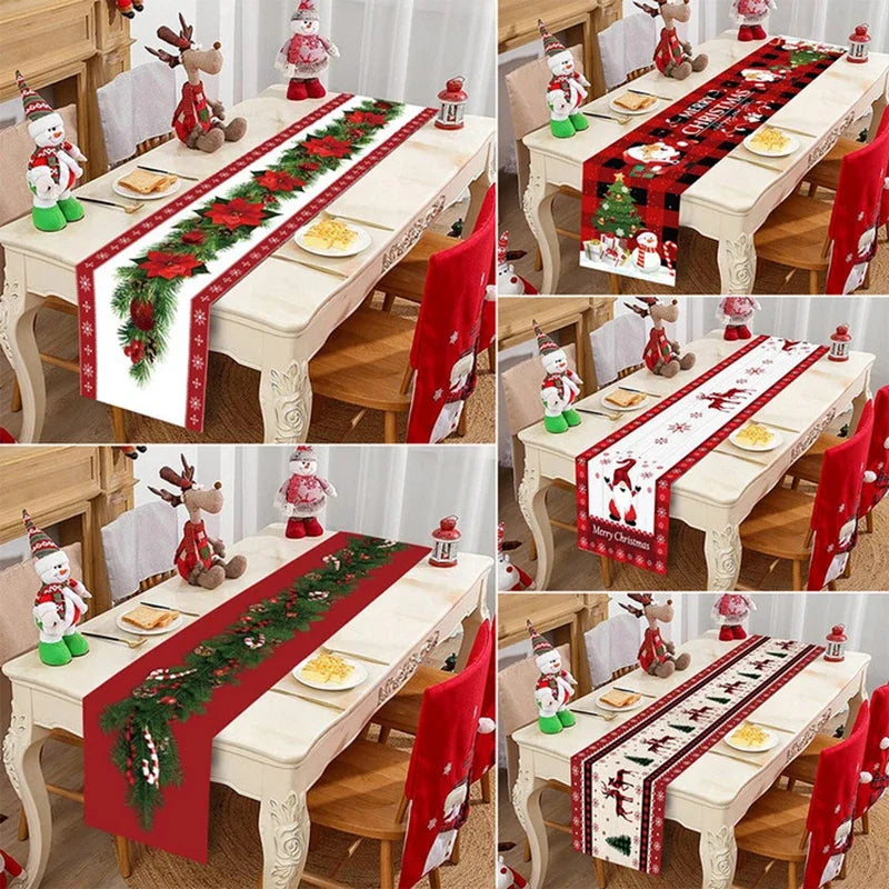 Christmas Table Runner - Holiday Decor for Home 2024 New Year Gift 2025 - ZOOMNSTORE
