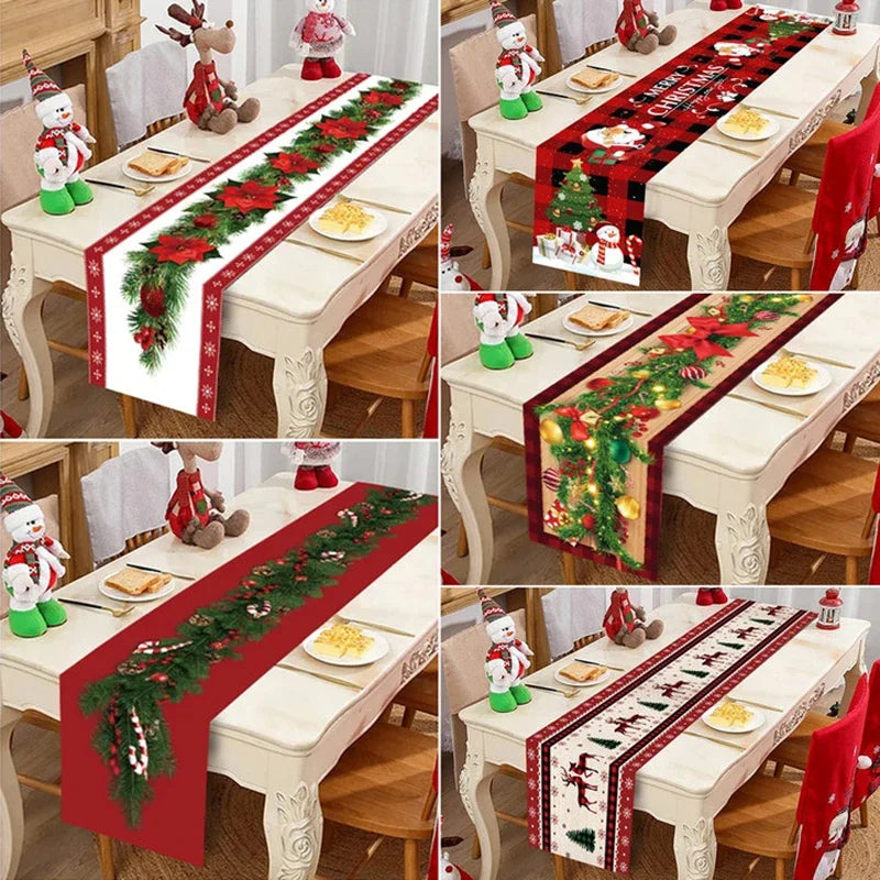 Christmas Table Runner - Holiday Decor for Home 2024 New Year Gift 2025 - ZOOMNSTORE