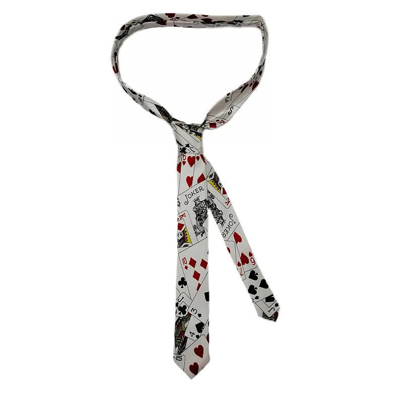 Classic Musical Notes Tie - Silky Narrow Necktie for Piano Guitar Lovers - ZOOMNSTORE