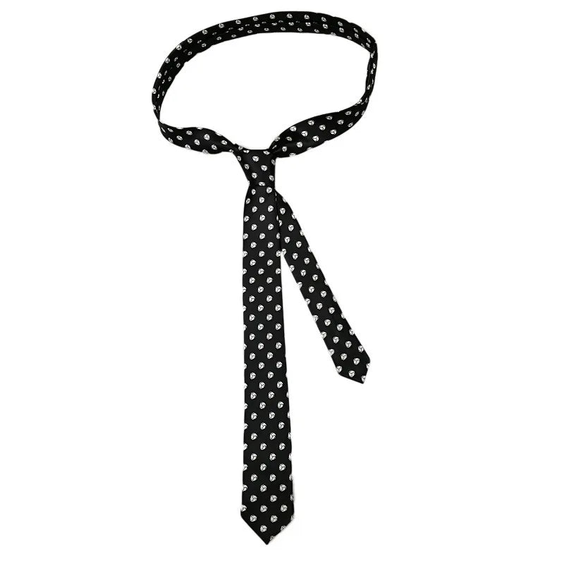 Classic Musical Notes Tie - Silky Narrow Necktie for Piano Guitar Lovers - ZOOMNSTORE