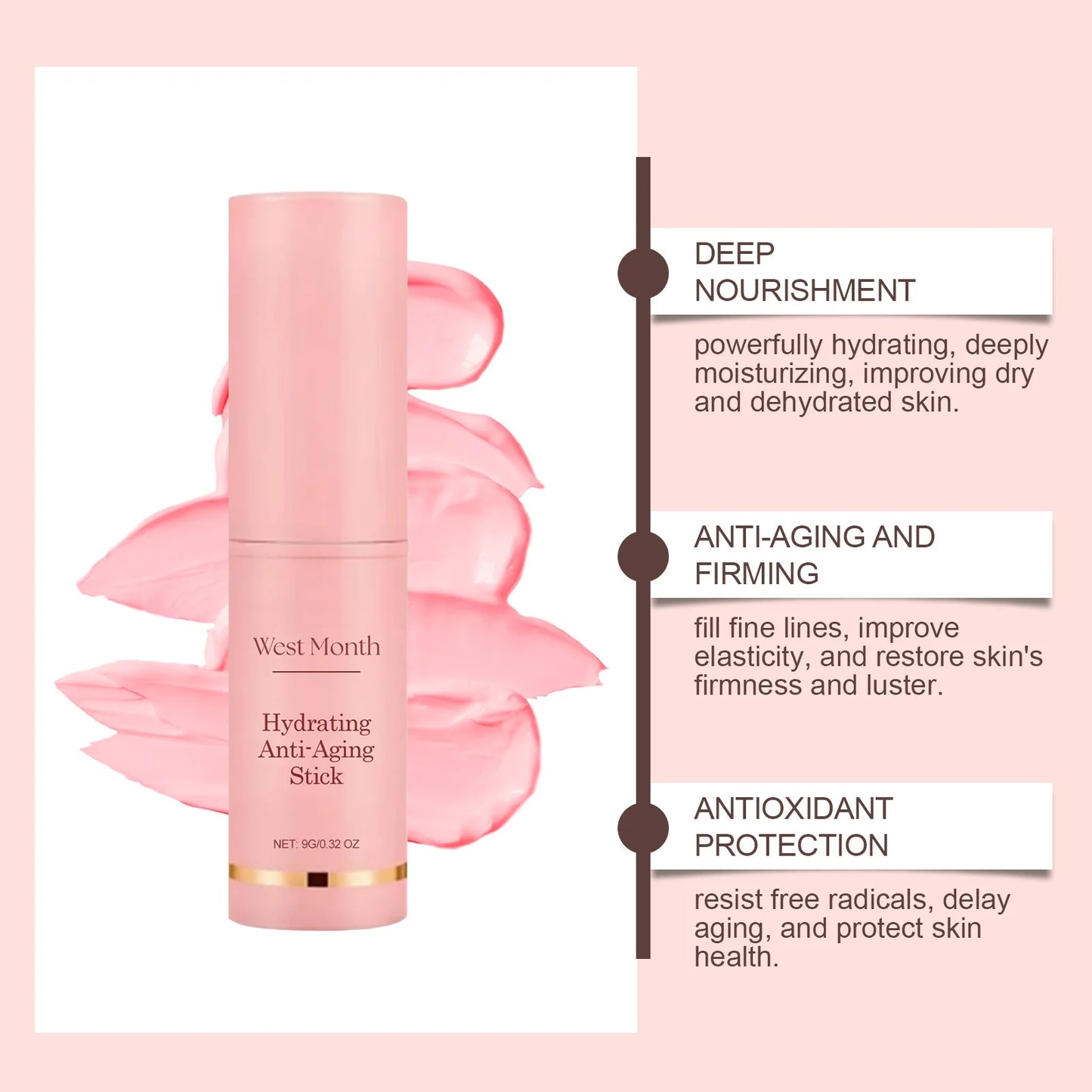 Collagen Firming Balm Stick - Instant Anti-Aging Moisturizer for Dull Skin - ZOOMNSTORE