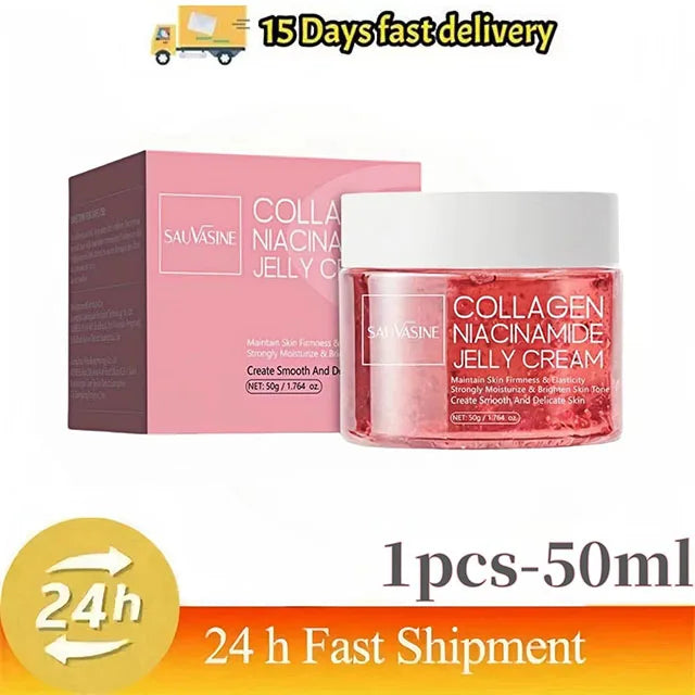 Collagen Niacinamide Jelly Cream - Deep Moisturizing Brightening Face Gel - ZOOMNSTORE