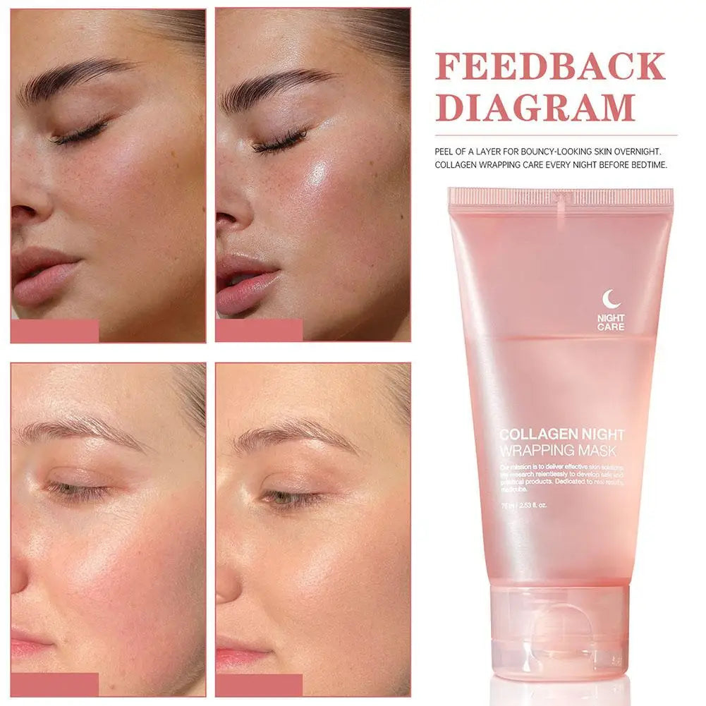 Collagen Peel-Off Mask - Moisturizing Firming Gel for Deep Cleansing and Wrinkle Repair - ZOOMNSTORE