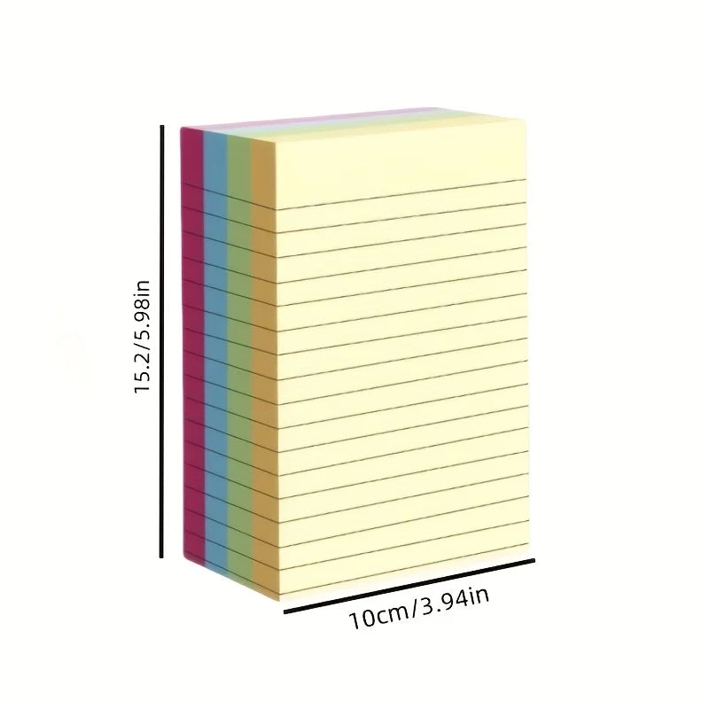 Colorful Sticky Notes Pad - 100 Pages Tear-Off Memo Notepads for Home Office School - ZOOMNSTORE