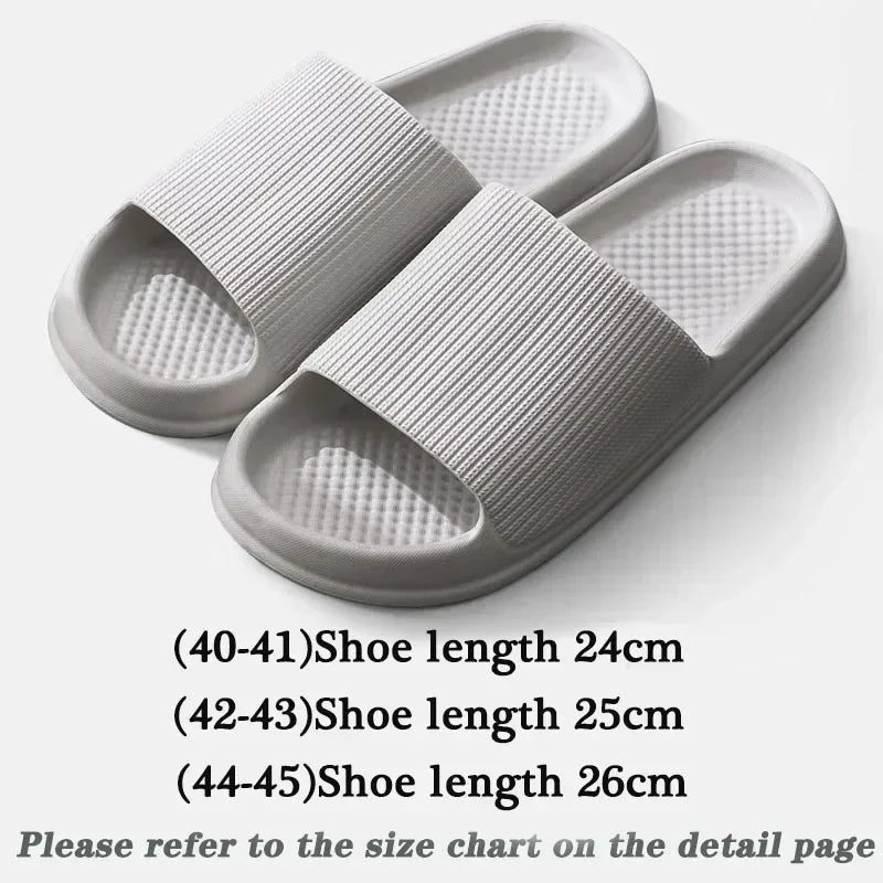 Comfortable Anti-Slip EVA Sandals - Thick Sole Home Slippers Bathroom Flip-Flops - ZOOMNSTORE