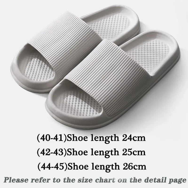 Comfortable Anti-Slip EVA Sandals - Thick Sole Home Slippers Bathroom Flip-Flops - ZOOMNSTORE