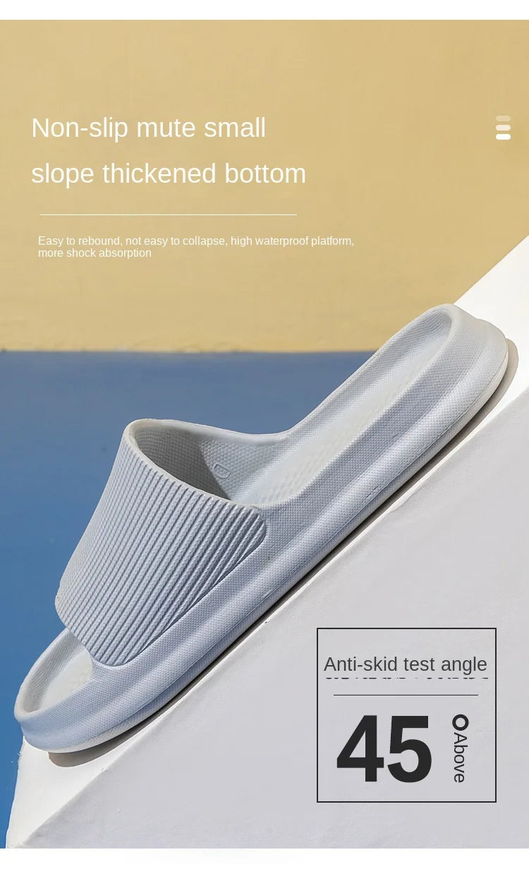 Comfortable Anti-Slip EVA Sandals - Thick Sole Home Slippers Bathroom Flip-Flops - ZOOMNSTORE