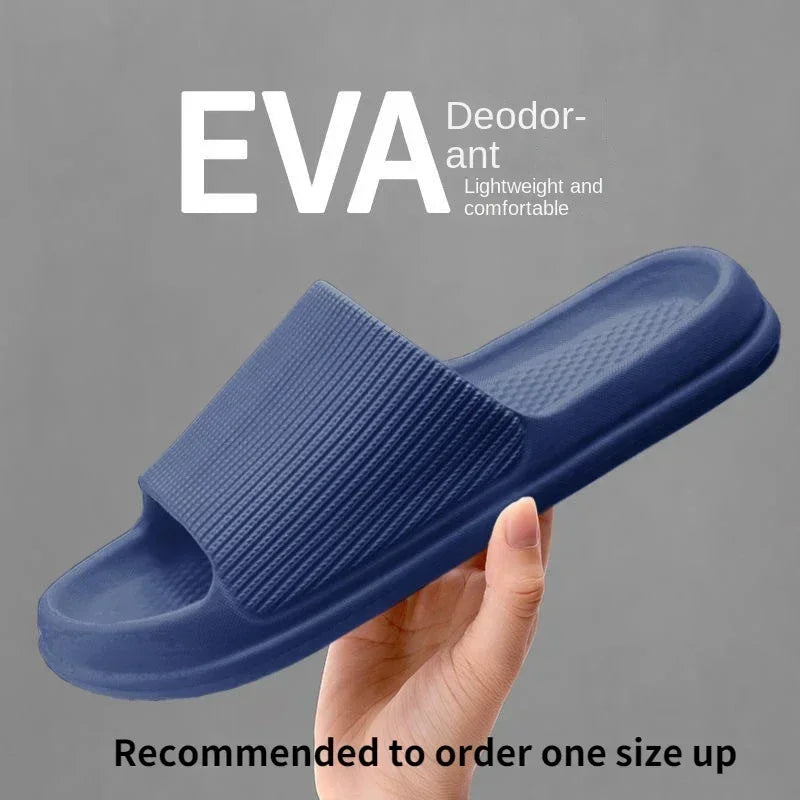 Comfortable Anti-Slip EVA Sandals - Thick Sole Home Slippers Bathroom Flip-Flops - ZOOMNSTORE