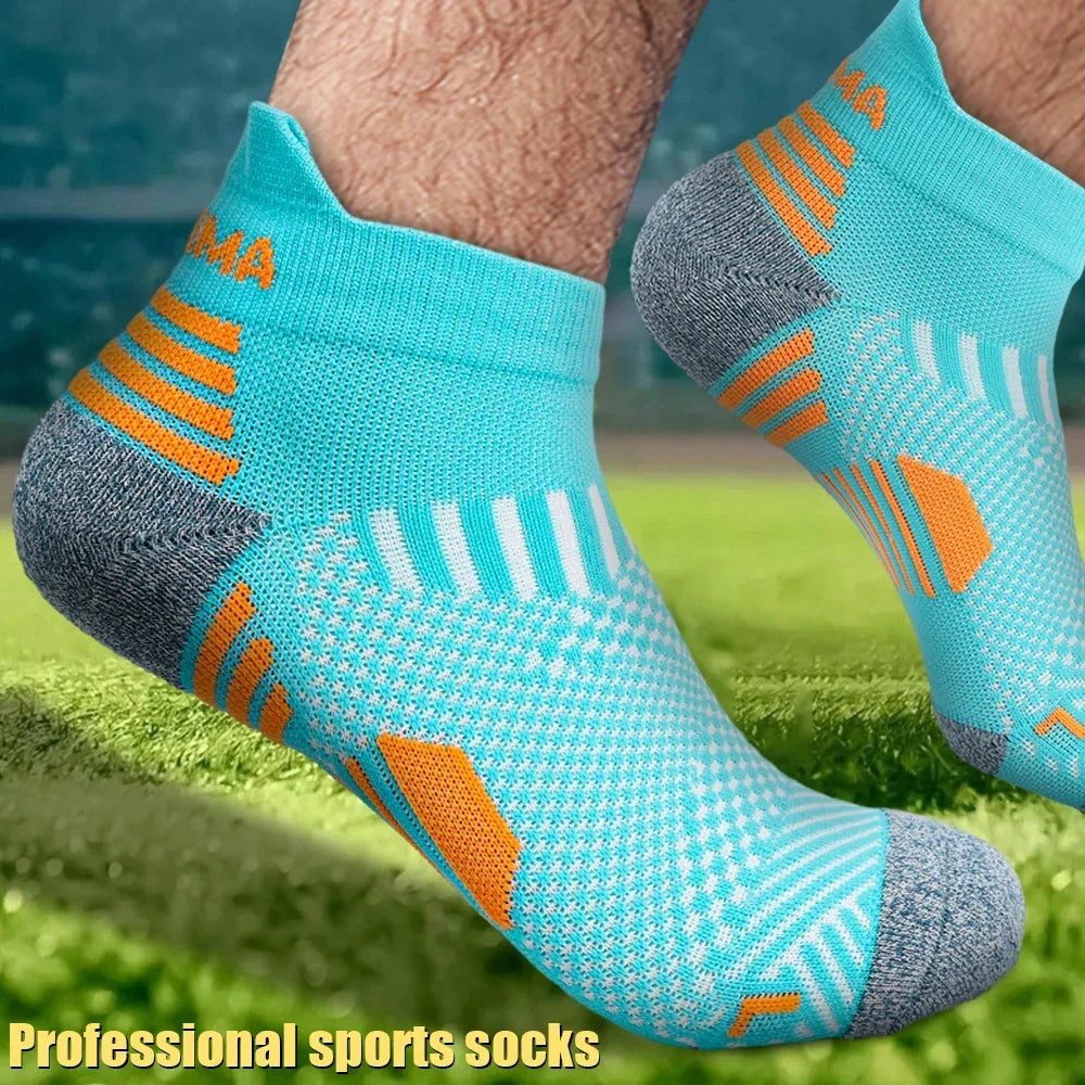 Compression Ankle Socks - Mens Womens Low Cut Fitness Running Sox - ZOOMNSTORE
