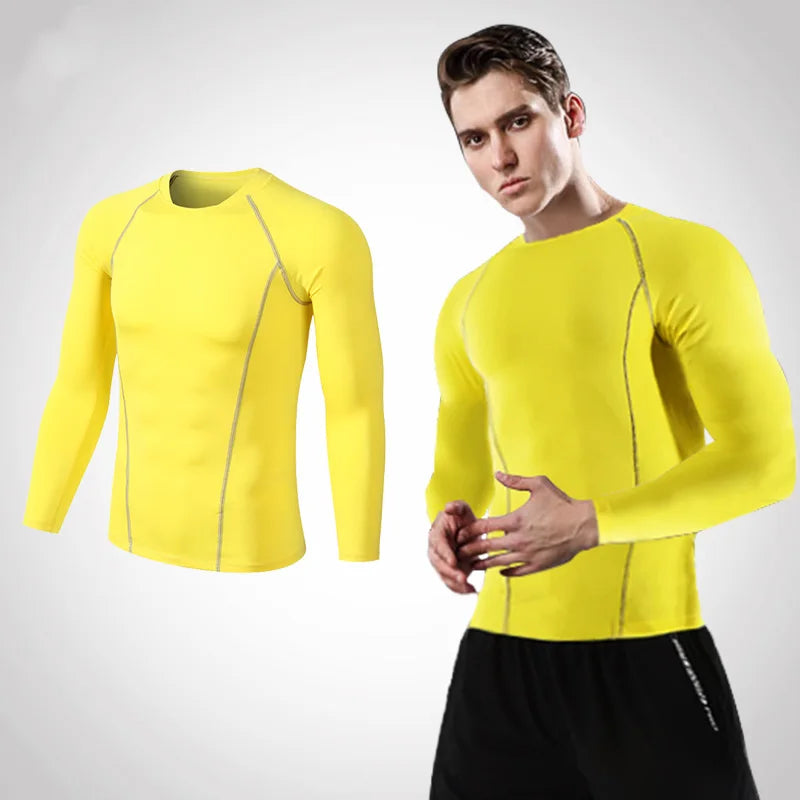 Compression Running T-Shirt - Unisex Sportswear for Fitness and Gym - ZOOMNSTORE