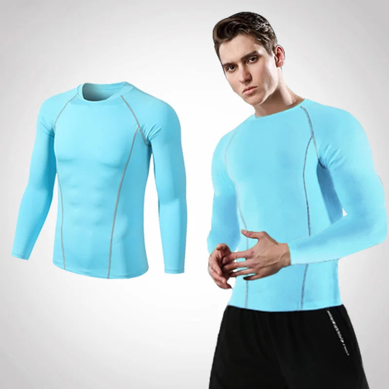 Compression Running T-Shirt - Unisex Sportswear for Fitness and Gym - ZOOMNSTORE