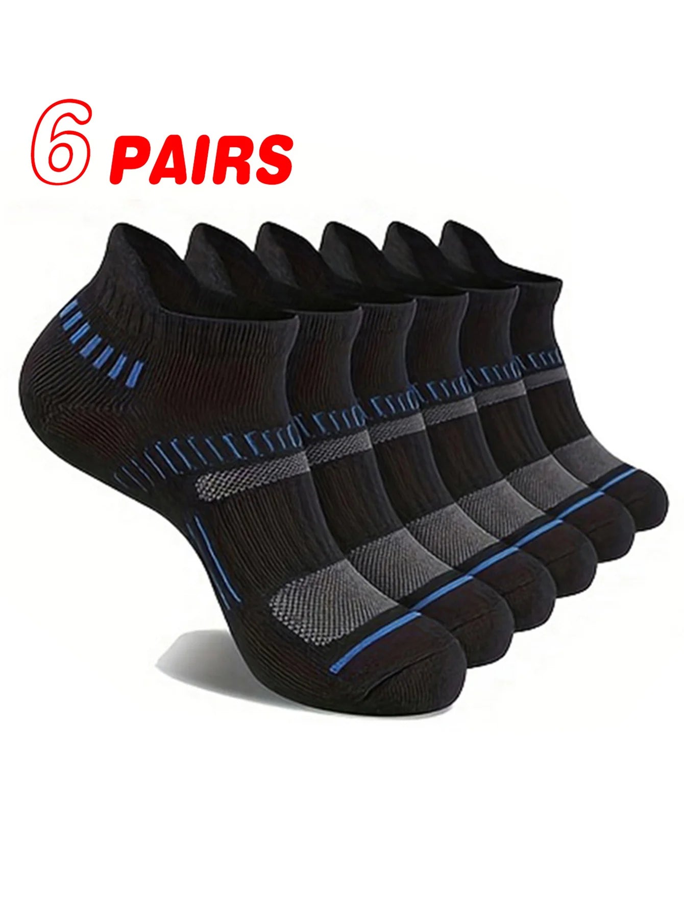 Compression Sports Socks - Breathable Quick Dry Running Fitness Socks for Men Women 624 Pairs - ZOOMNSTORE