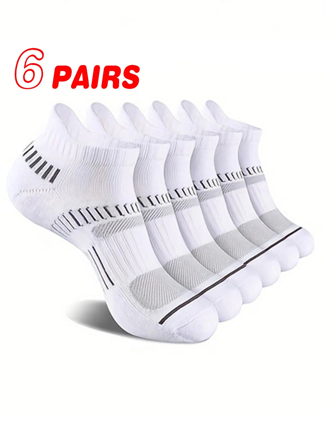 Compression Sports Socks - Breathable Quick Dry Running Fitness Socks for Men Women 624 Pairs - ZOOMNSTORE