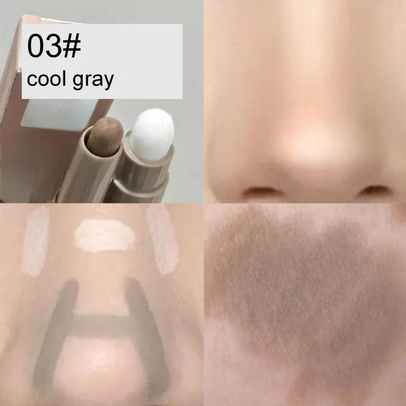 Contouring Pen Double-Ended Makeup Tool β Waterproof Cream Stick to Brighten Dull Skin - ZOOMNSTORE