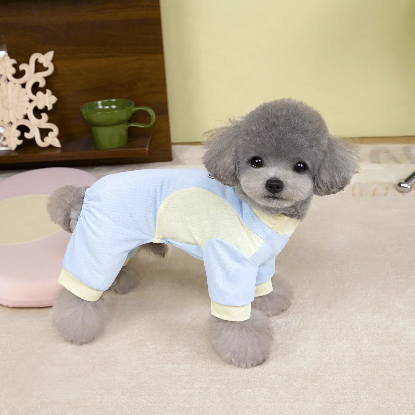 Cooling Dog Jumpsuit - Breathable Ice Silk Summer Vest for Small Dogs - ZOOMNSTORE