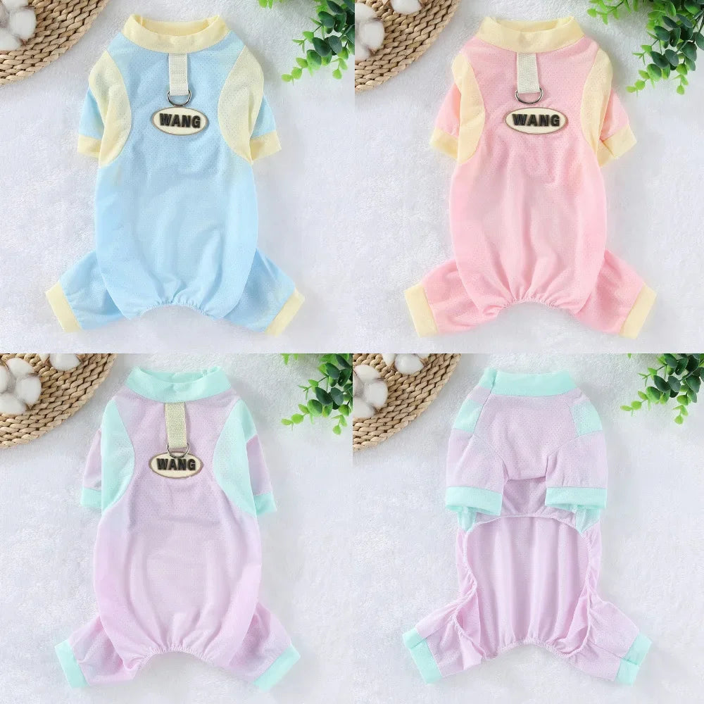 Cooling Dog Jumpsuit - Breathable Ice Silk Summer Vest for Small Dogs - ZOOMNSTORE
