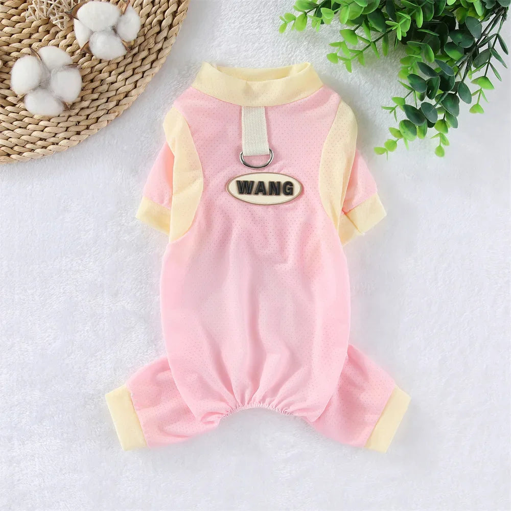 Cooling Dog Jumpsuit - Breathable Ice Silk Summer Vest for Small Dogs - ZOOMNSTORE