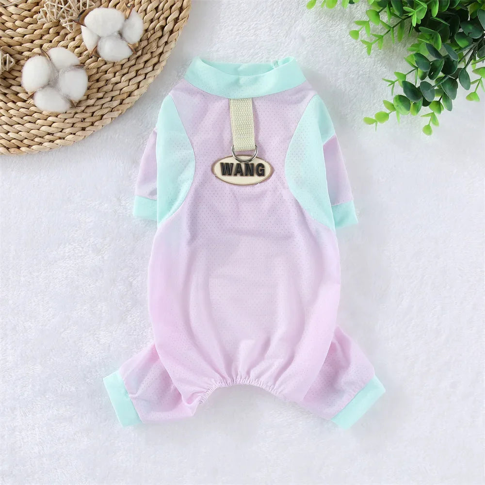 Cooling Dog Jumpsuit - Breathable Ice Silk Summer Vest for Small Dogs - ZOOMNSTORE