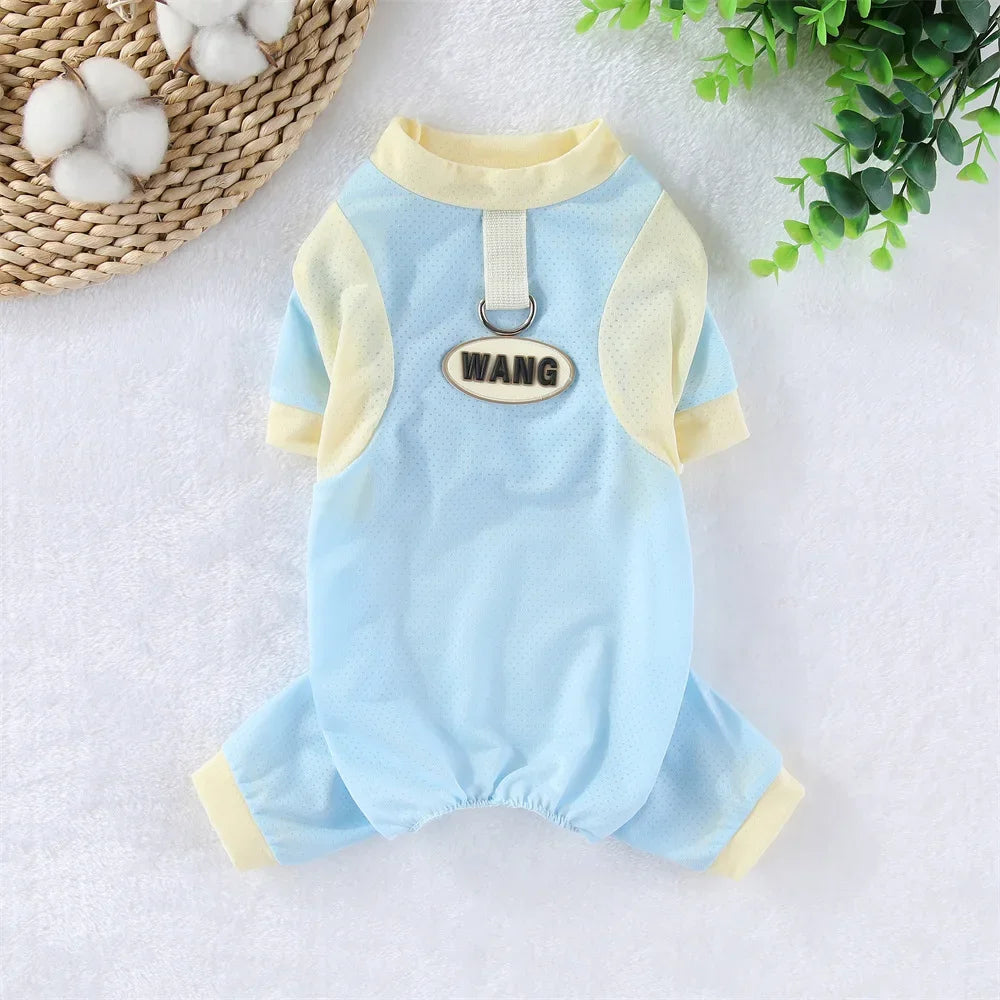 Cooling Dog Jumpsuit - Breathable Ice Silk Summer Vest for Small Dogs - ZOOMNSTORE