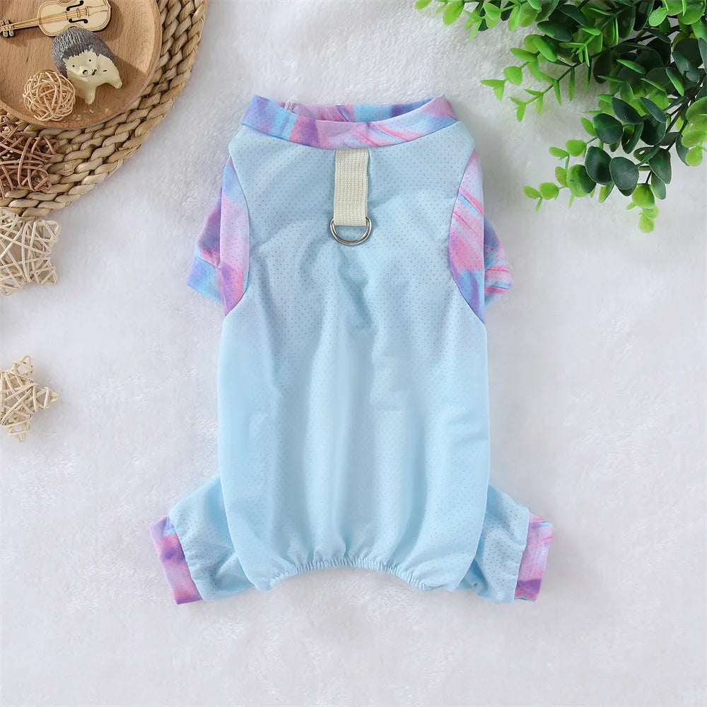 Cooling Dog Jumpsuit - Breathable Ice Silk Summer Vest for Small Dogs - ZOOMNSTORE