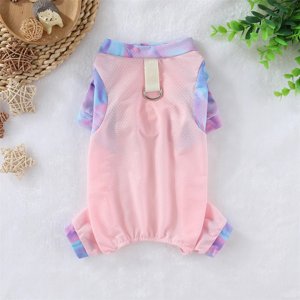 Cooling Dog Jumpsuit - Breathable Ice Silk Summer Vest for Small Dogs - ZOOMNSTORE