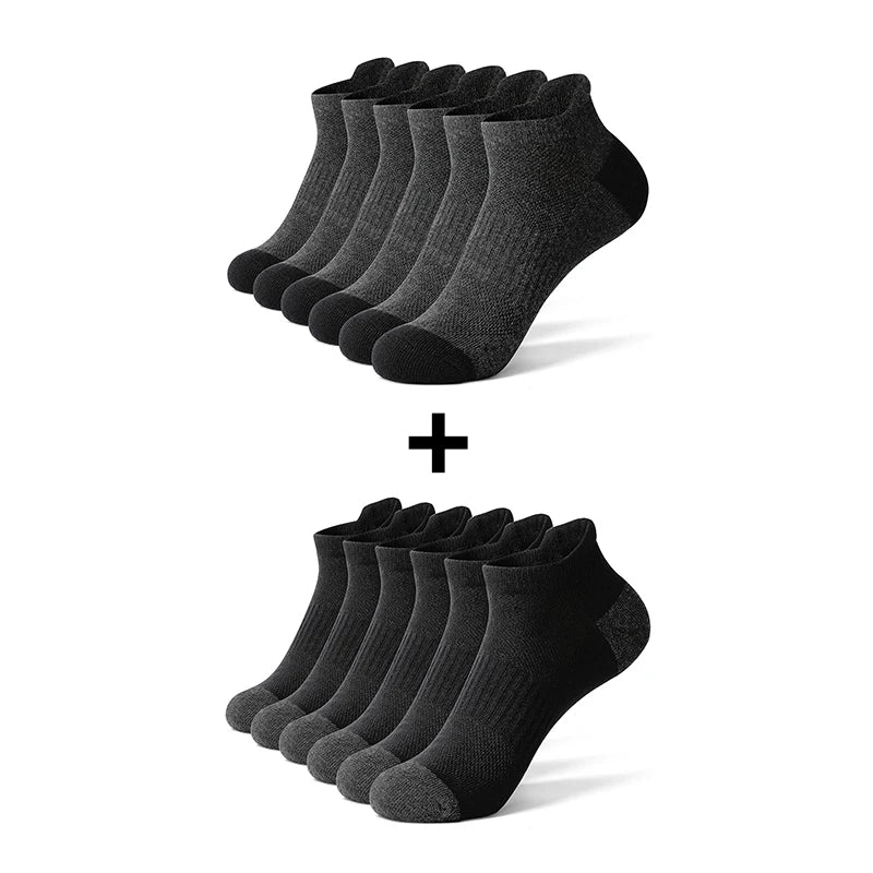 Cotton Ankle Socks - 612 Pairs Sports Short Socks for Men Women Breathable Summer Running Socks - ZOOMNSTORE
