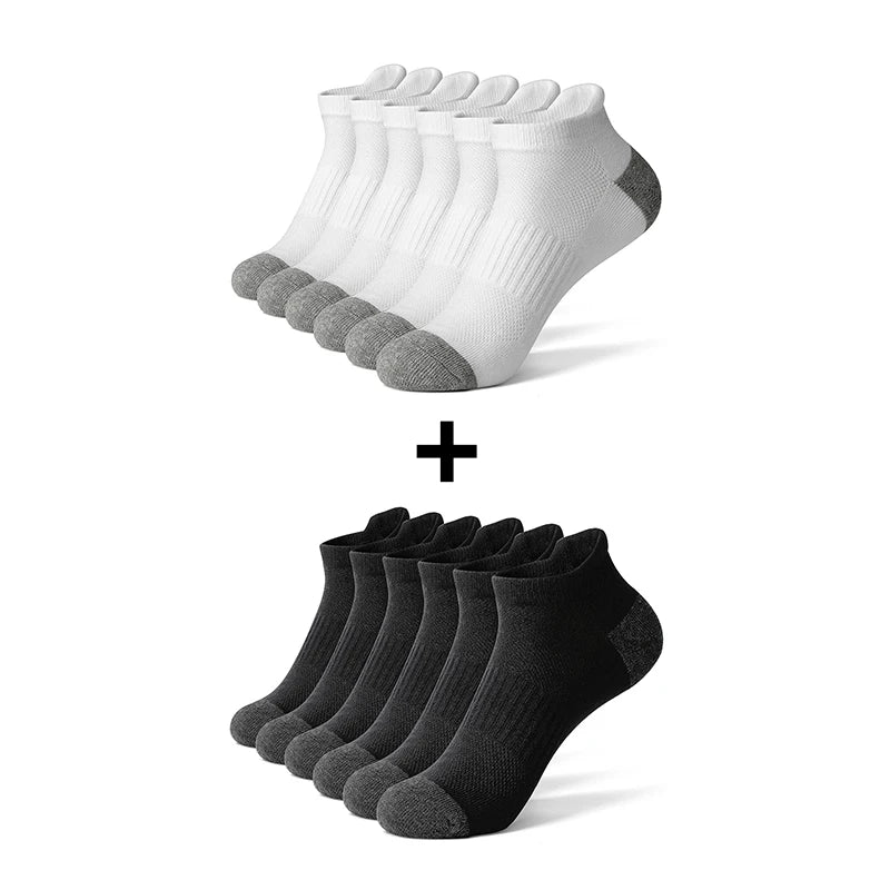 Cotton Ankle Socks - 612 Pairs Sports Short Socks for Men Women Breathable Summer Running Socks - ZOOMNSTORE