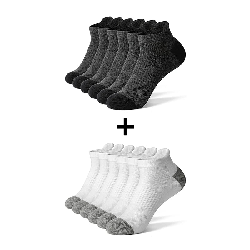 Cotton Ankle Socks - 612 Pairs Sports Short Socks for Men Women Breathable Summer Running Socks - ZOOMNSTORE