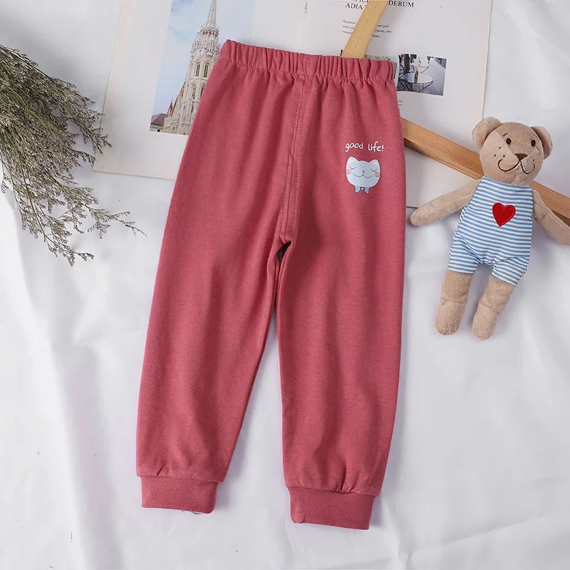 Cotton Kids Leisure Sport Pants - Toddler Boys Girls Sweatpants - ZOOMNSTORE