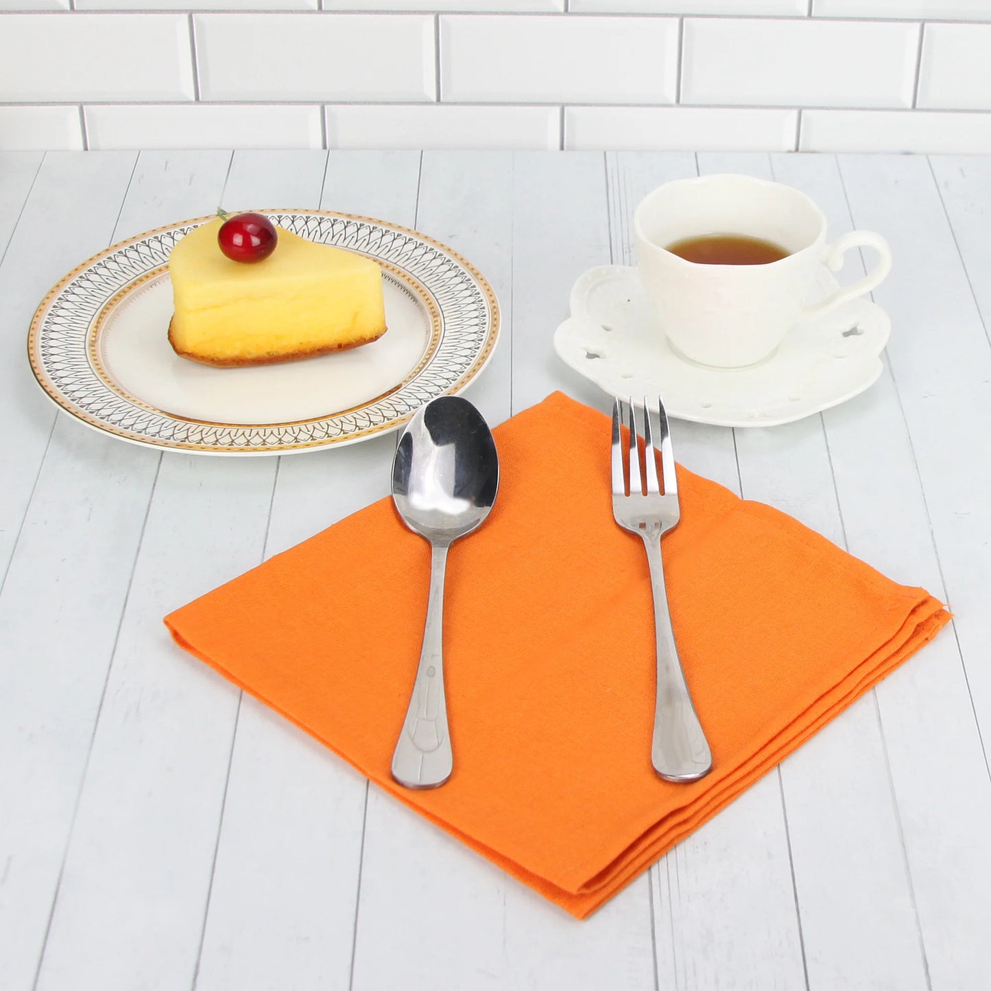 Cotton Linen Napkins Set of 12 - Soft 40x40cm Placemats for Dining Events - ZOOMNSTORE