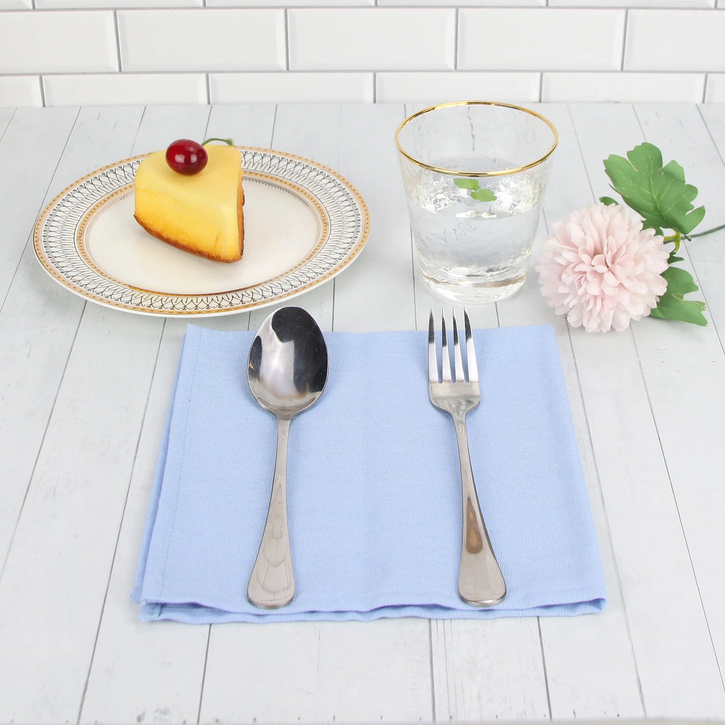 Cotton Linen Napkins Set of 12 - Soft 40x40cm Placemats for Dining Events - ZOOMNSTORE