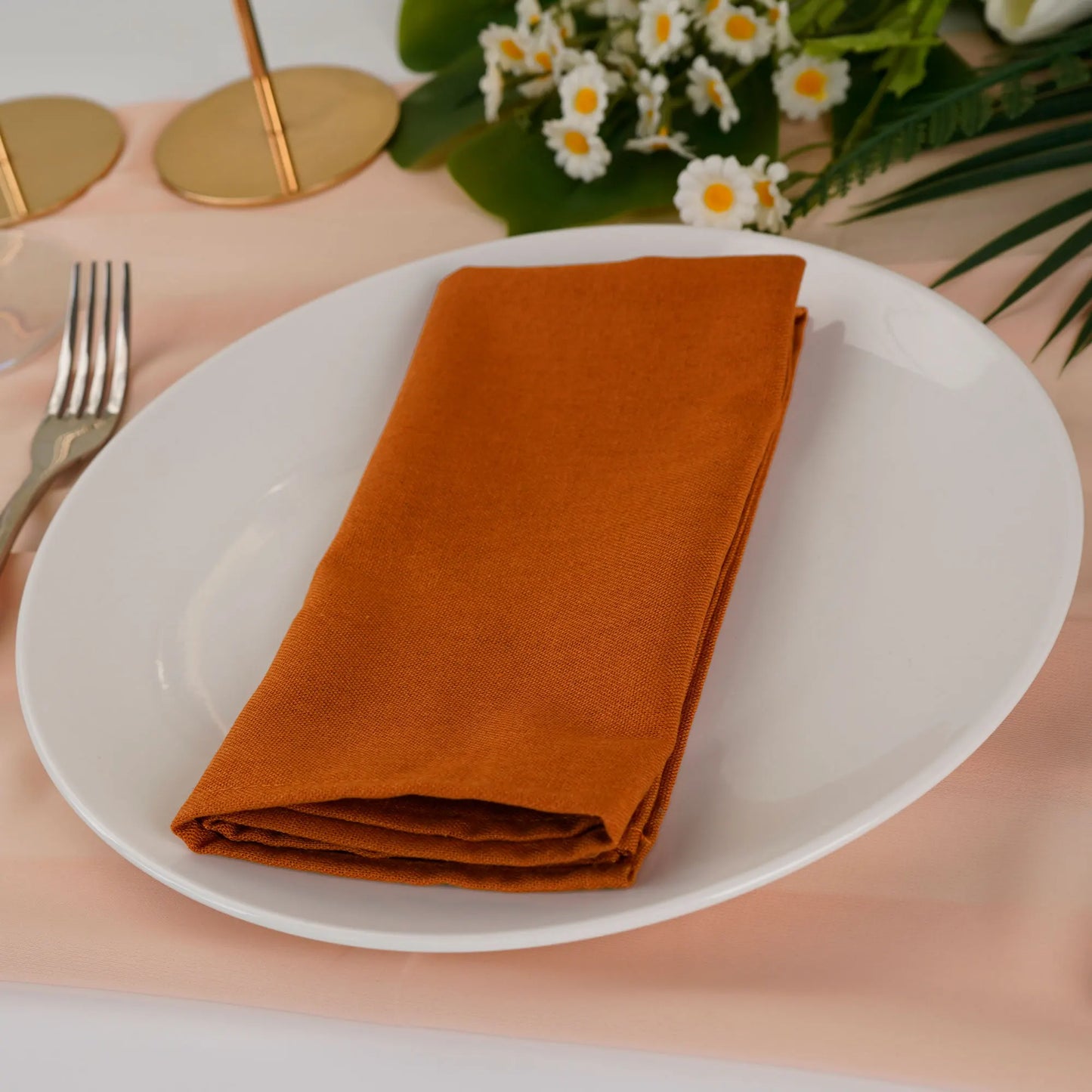 Cotton Linen Napkins Set of 12 - Soft 40x40cm Placemats for Dining Events - ZOOMNSTORE