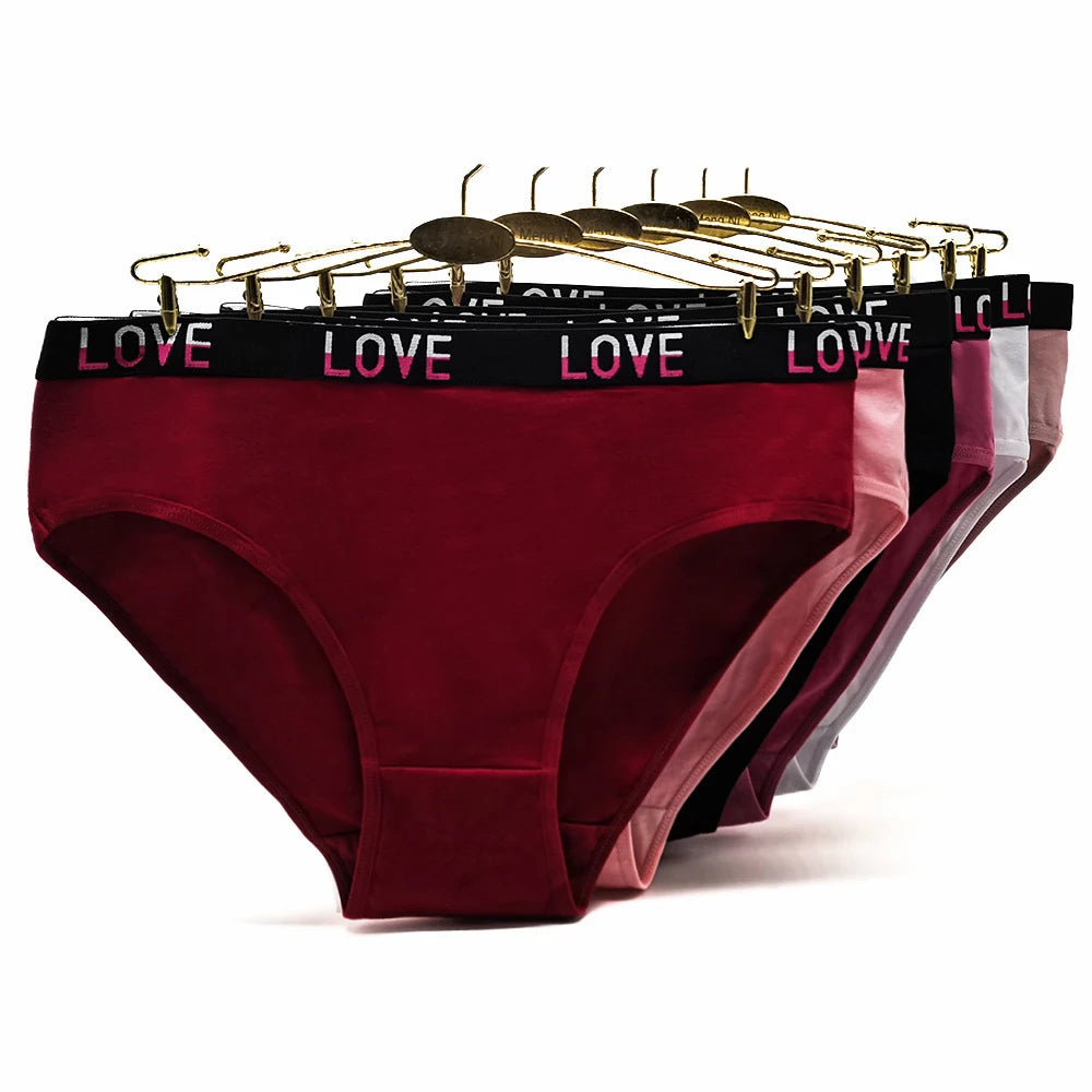 Cotton Mid Rise Womens Briefs - Soft Sexy Plus Size Panties 3 Pcs - ZOOMNSTORE