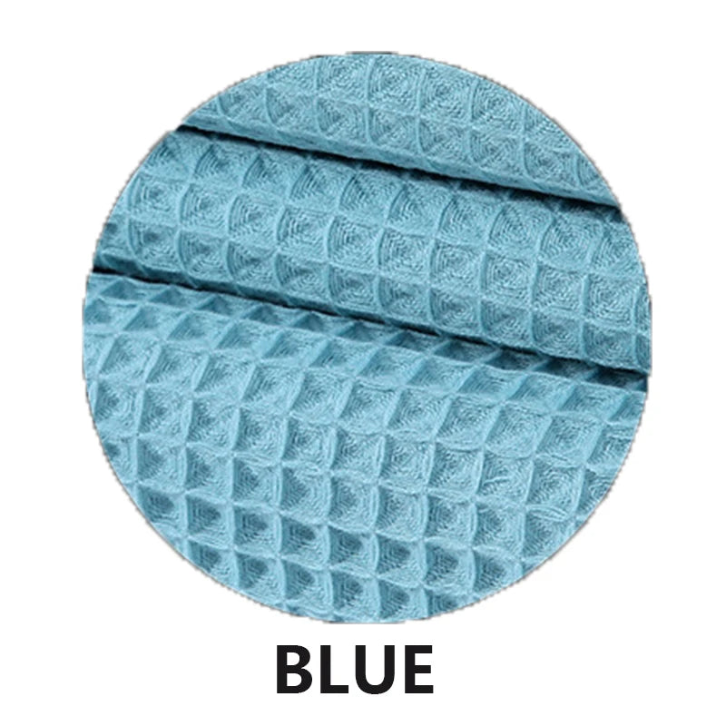 YIANSHU Waffle Towels Set Premium Cotton Bath Towel & Hand Towel Ultra Absorbent Soft Lint Free Quick Dry Lightweight Bath Sheet - ZOOMNSTORE