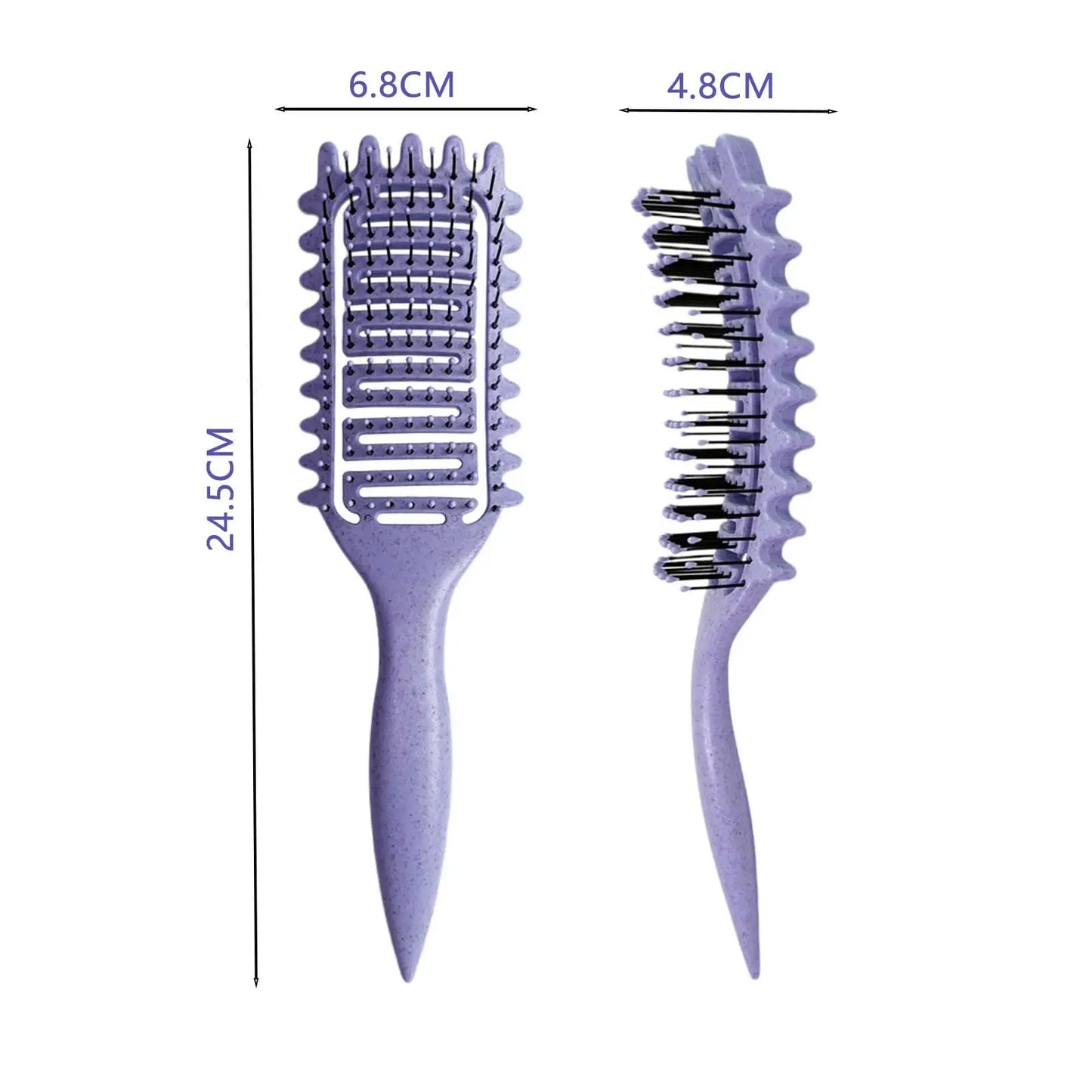 Curly Hair Brush – Hollow Design Frizz Control & Curl Defining Tool for Men Women - ZOOMNSTORE