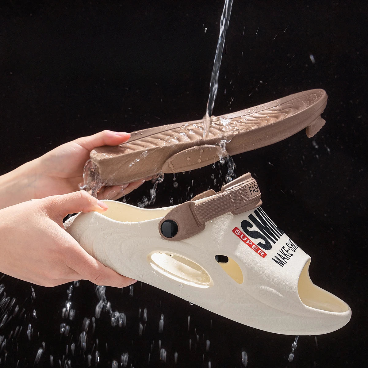 Cushioned Support Slides for Women Men - Thick Sole Pain Relief Shower Slippers - ZOOMNSTORE