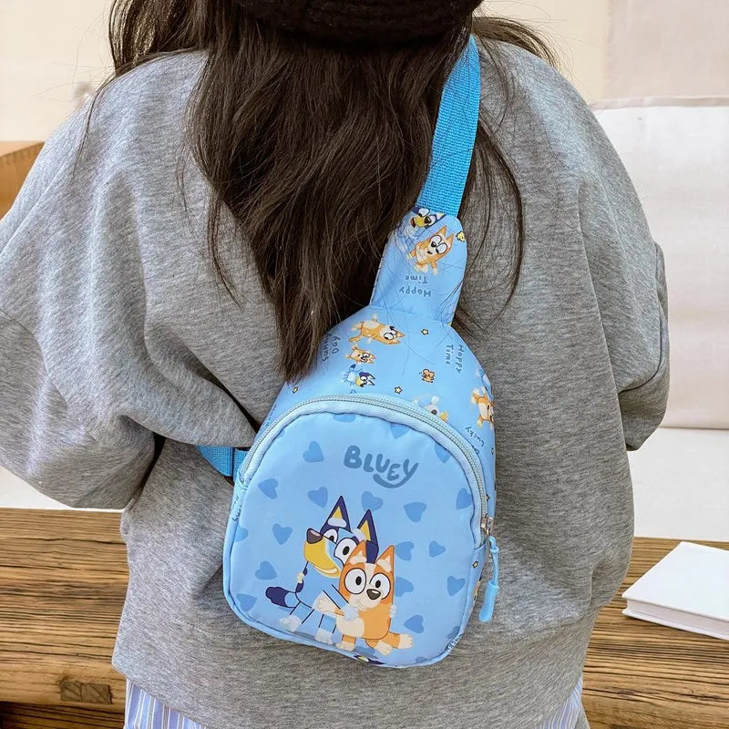 Cute Bluey Family Crossbody Bag - Childrens Chest Bag for Kindergarten Halloween Christmas Gift - ZOOMNSTORE