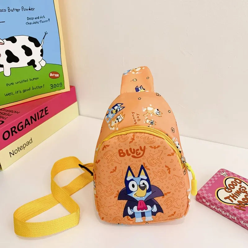 Cute Bluey Family Crossbody Bag - Childrens Chest Bag for Kindergarten Halloween Christmas Gift - ZOOMNSTORE
