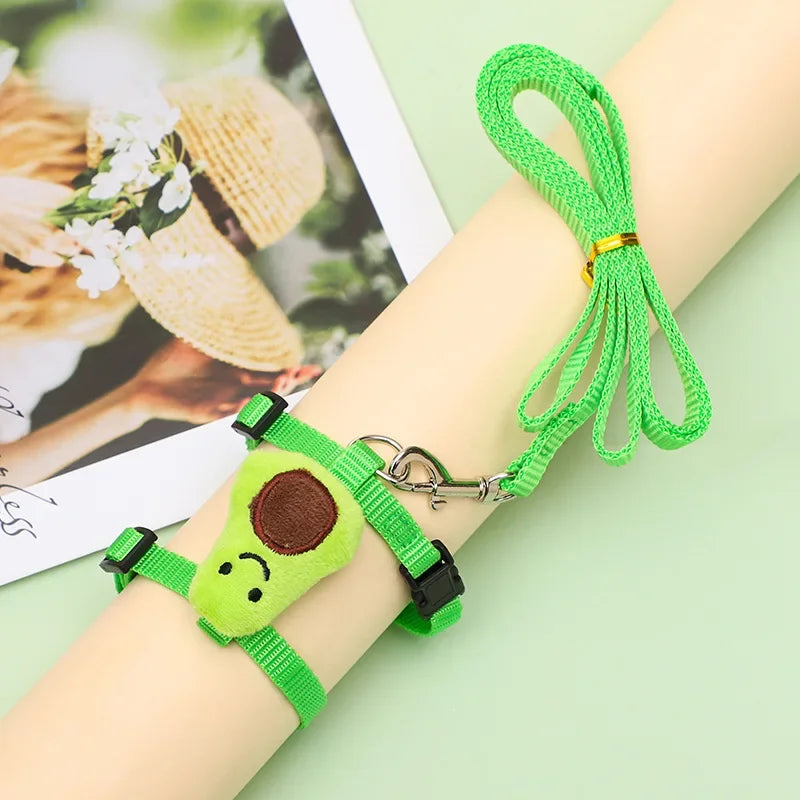 Cute Bunny Guinea Pig Harness Leash Set - Small Animal Accessories - ZOOMNSTORE