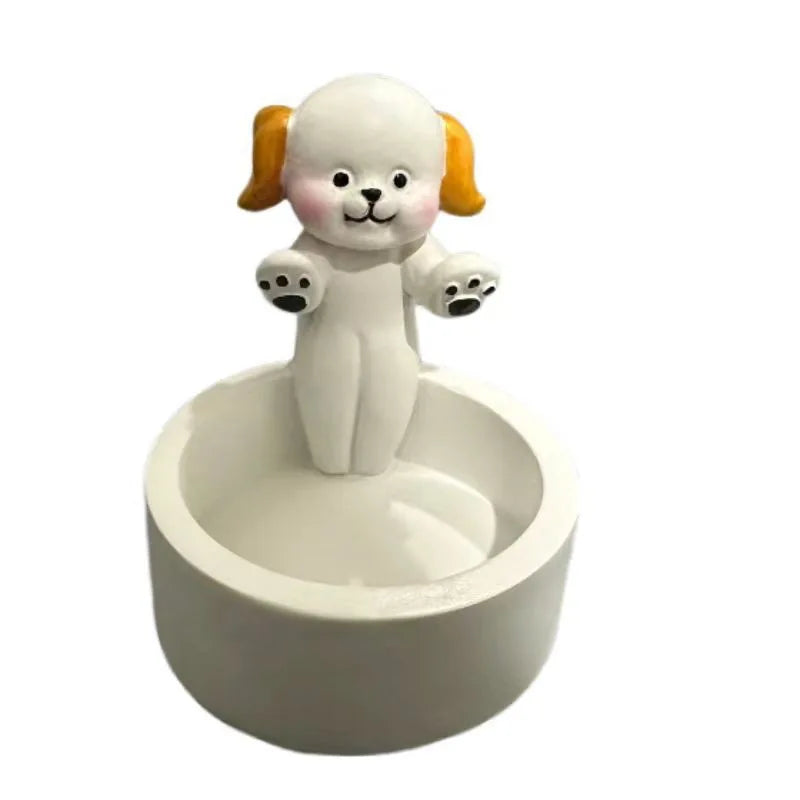 Cute Cat Candle Holder - Creative Aromatherapy Candlestick Decoration - ZOOMNSTORE